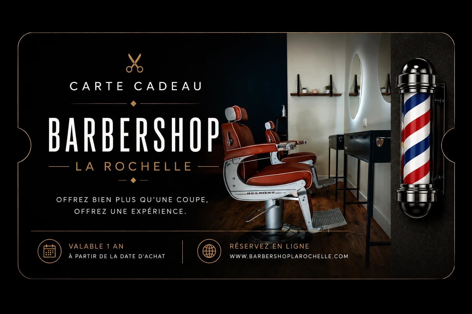 Carte Cadeau Barber Shop La Rochelle