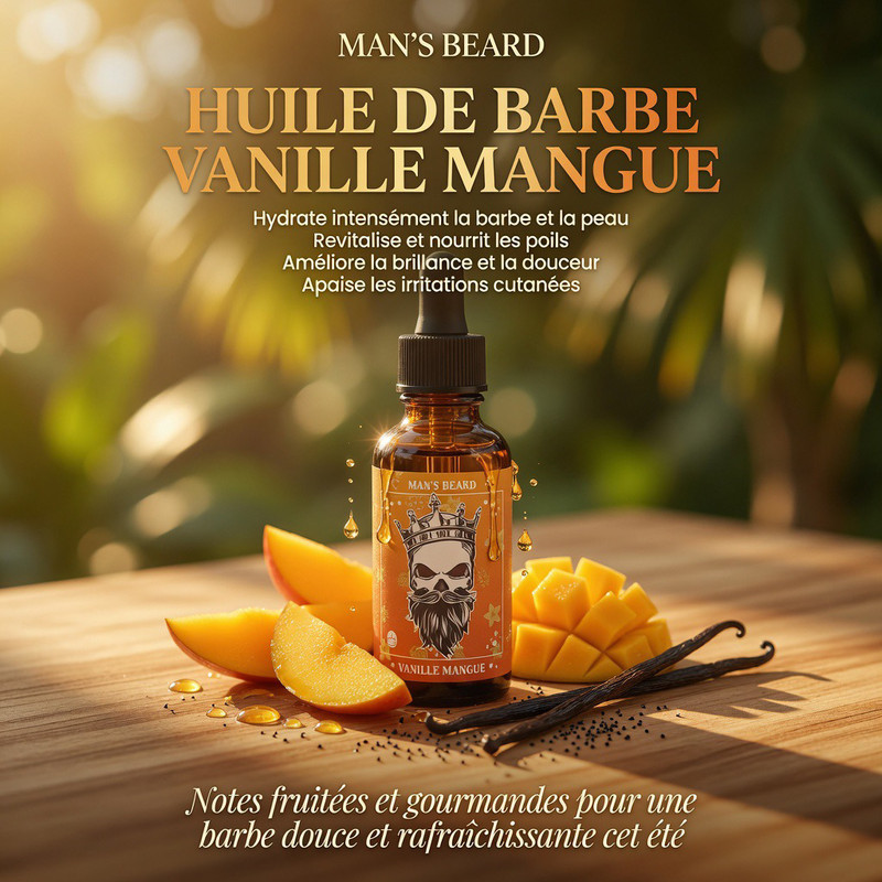Huile pour barbe Vanille